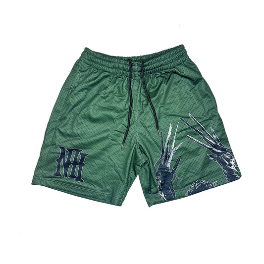 "Scissor Hands" Mesh Shorts